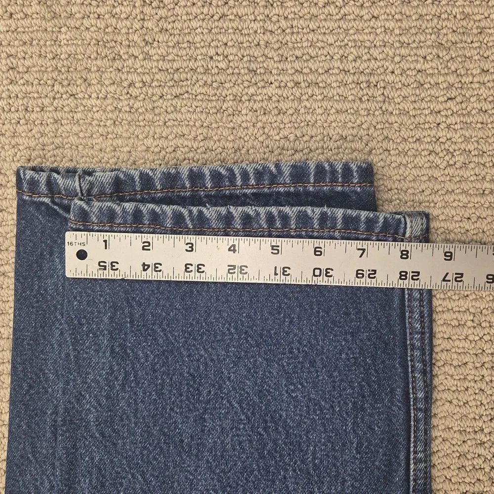 Levis 505 Regular Fit Jeans Mens 36x30 Medium Wash Blue Straight Leg Denim Y2K